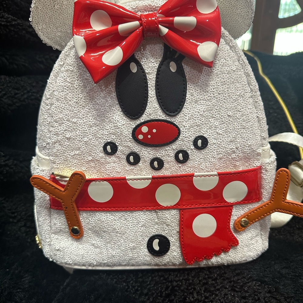 Loungefly White and Red Character Bag